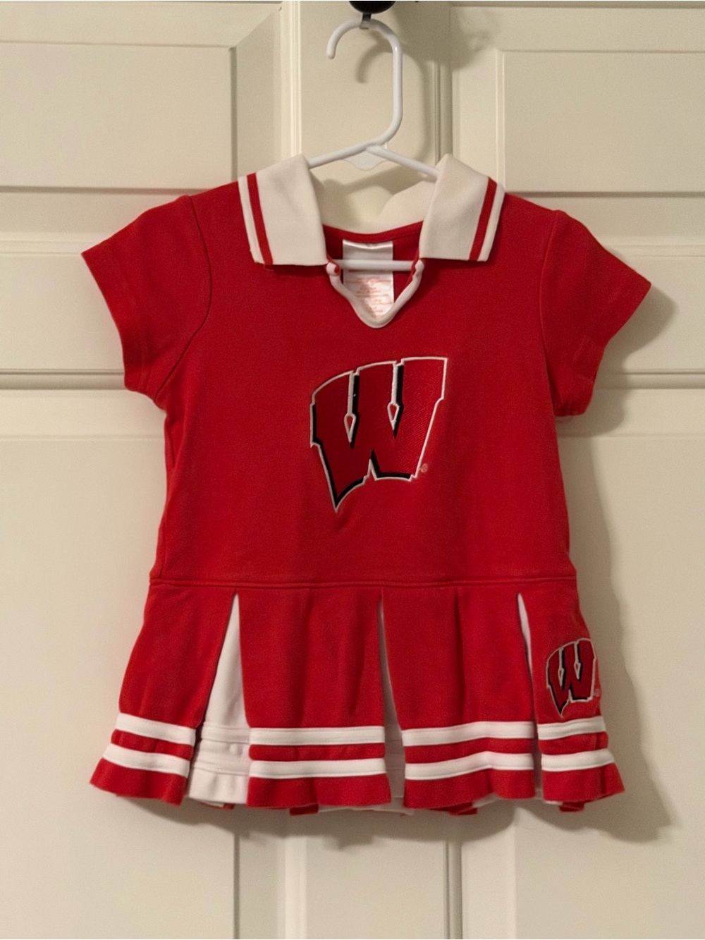 Wisconsin Badgers Polo Dress with White Trim